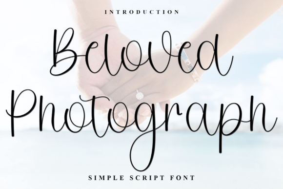Beloved Photograph Font for Crafters