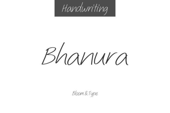 Bhanura: A Handwritten Font for Polished Branding