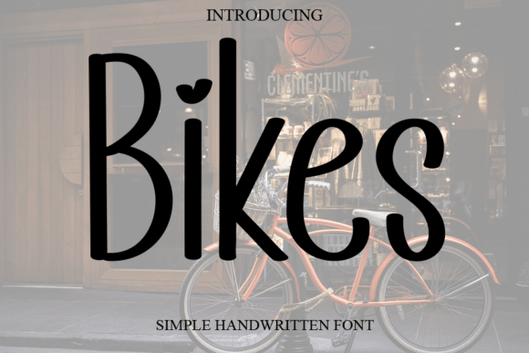 Bikes Font: A Handwritten Typeface for Branding