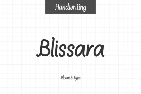 Blissara: A Handwritten Font for Editorial Design