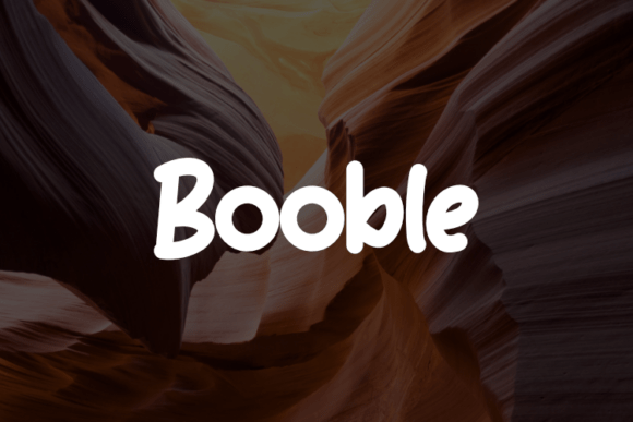Booble Typeface for Modern Editorial Design