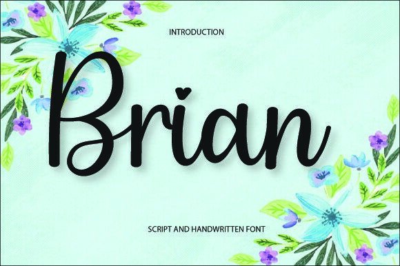 Brian Typeface: A Warm Script for Branding