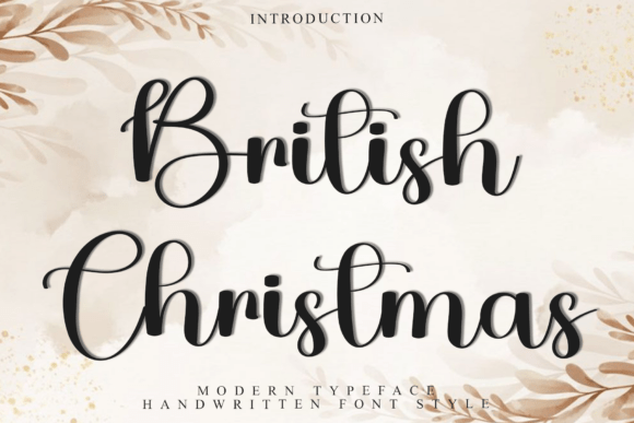 British Christmas Font for Crafters