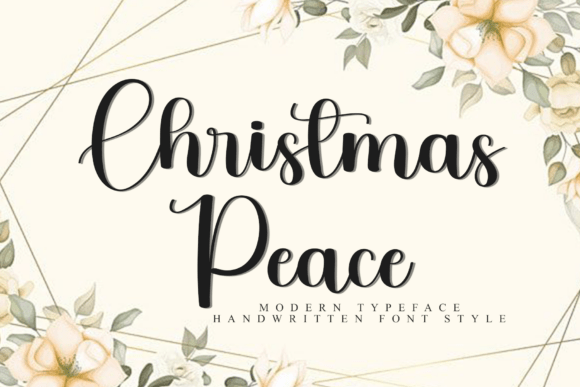 Christmas Peace Typeface for Holiday Campaigns