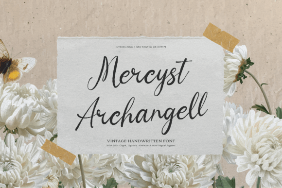Mercyst Archangell: A Handwritten Typeface for Editorial Calm