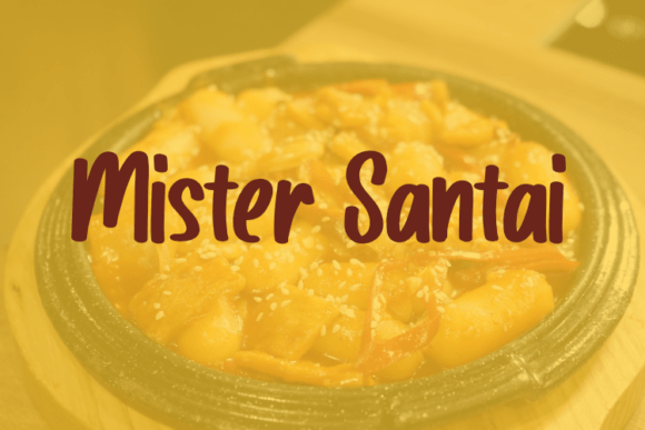 Mister Santai: A Modern Script Font for Digital Design