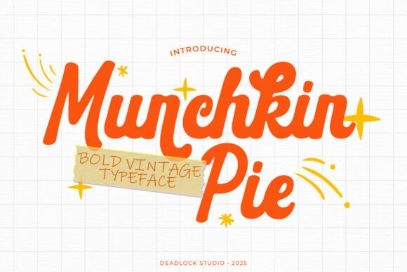 Munchkin Pie: A Retro Script Font for Web Design