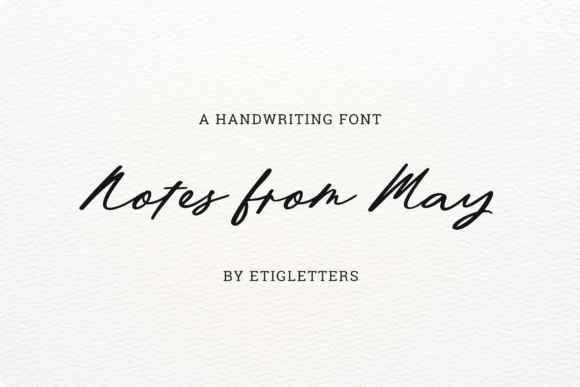 Notes from May: A Handwritten Font for Authentic Brands