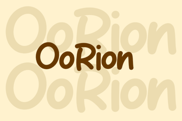 Oorion: A Modern Typeface for Digital Design