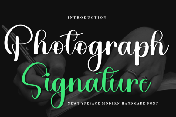 Photograph Signature: A Warm Typeface for Makers