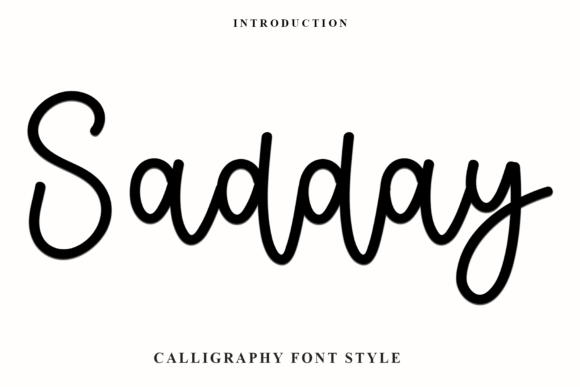 Sadday Typeface: Festive Editorial Design