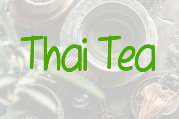 Thai Tea Typeface: A Designer’s Guide