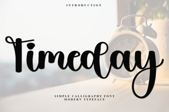 Timeday Typeface: Festive Branding for Small Businesses
