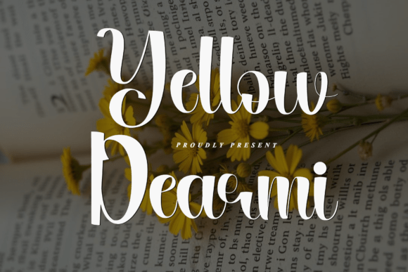 Yellow Dearmi: A Modern Script Font for Web Design